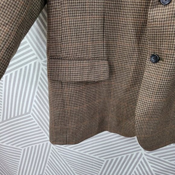 Pronto Uomo Platinum Men Two Button Blazer Sport Coat Jacket Sz 48R Houndstooth - Picture 4 of 8